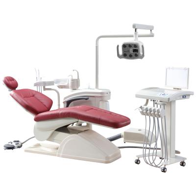 China Hot Sale Luxurious Metal Dental Chairs Unit Price Used With Dentist Stool Dental Equipment Dental Chair Sale for sale