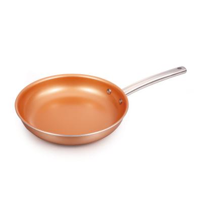 China Amazon Round Induction Frying Pan Aluminum Copper Coating Cooking Sustainable Hot-selling 26cm Nonstick Saucepan for sale