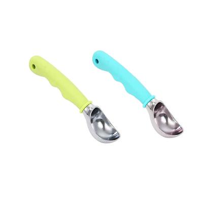 China Sustainable Success Customized Amazon Ice Cream Tool Stainless Steel Ice Cream Non-Stick Scoop With Comfortable Handle for sale