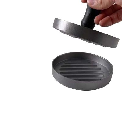 China Viable ABS Handle Food Grade Aluminum Foil Burger Press Non-Stick Hamburger Press Patty Maker for sale