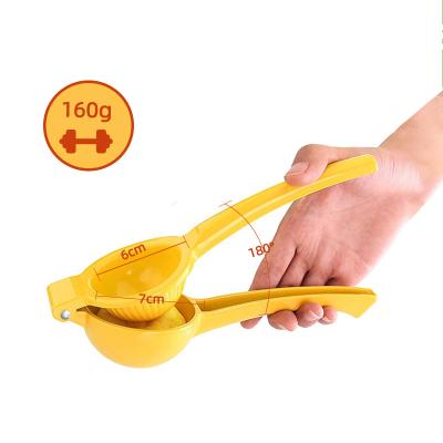 China Food Grade Aluminum Alloy Viable Custom Portable Juice Extractor Fruit Citrus Orange Lemon Squeezer Hand Manual Fruit Squeezer for sale