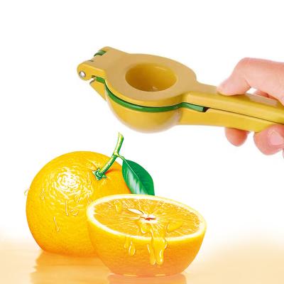 China Factory Direct Sale Aluminum Alloy Lemonclip 2 in1 Custom Lime Lemon Metal Manual Juicer Squeezer for sale