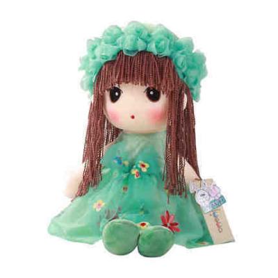 China Hot Selling Decoration Lovely Doll with Cute Clothes Kids Doll and Cute Girl Doll for Christmas Gift Plush Toy with Flower Hat for sale