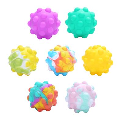 China Early Education Eco 3d Jumping Sensory Squeeze Stress Balls Wiggle Toys Silicone Stress Reliever Squeeze Ball Toys For Kids for sale