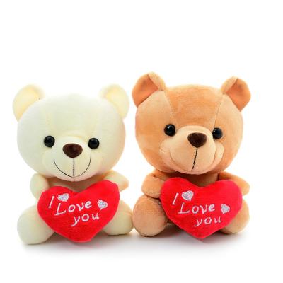 China Wholesale Cute Animal Girl Gifts Doll Valentines Teddy Bear Teddy Bear Plush Toy I Love You With Red Heart for sale