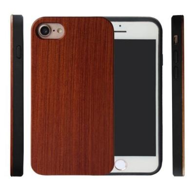 China Anti-fall Real Wood TPU PC Case For iPhone 12 Pro , Cherry Wood Case Cover For iPhone 12 Max Pro for sale