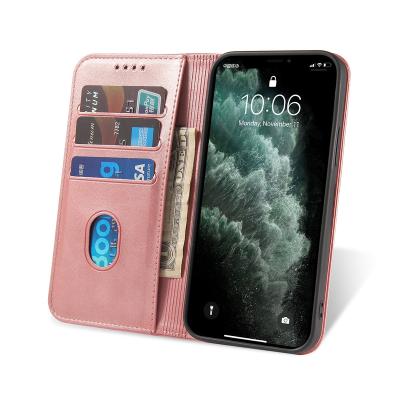 China Vintage Style Anti-fall Leather Shockproof PU Flip Wallet Phone Case For Samsung S21 Ultra S30 for sale