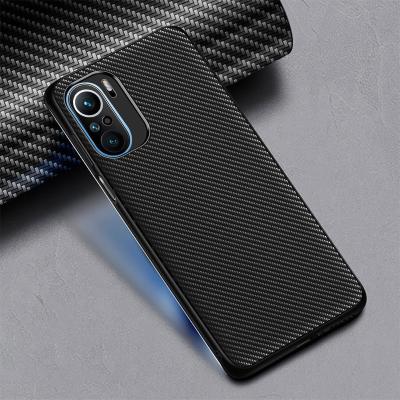 China Fashion Style Luxury Anti-fall Business Anti-drop Fashion Carbon Fiber Shockproof Phone Case For Redmi K40 for sale