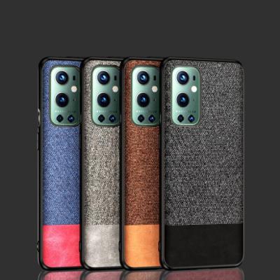 China Luxury Ultra Thin PU Denim Fabric Pattern Leather Shockproof Anti-drop Phone Case For Oneplus 9 pro for sale