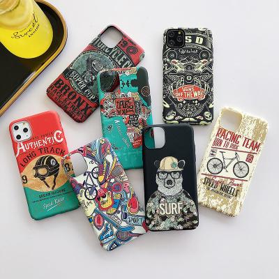 China Retro Design Locomotive Creative PC Water Sticker Shockproof Phone Case Shockproof Hard For iphone 13 13 pro max for sale