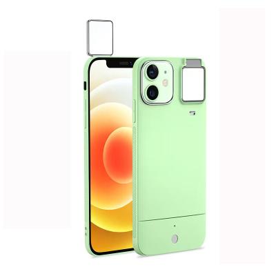 China New Stylish Anti-fall Selfie Light Shockproof Slim Phone Case For iPhone 12 for sale