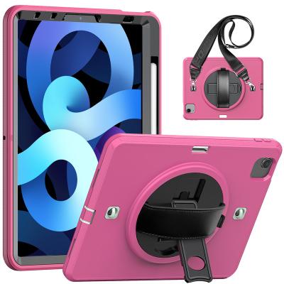 China Shockproof Anti-drop Kickstand Hand Strap 3 In 1 TPU+PC Case For Ipad Pro 11 for sale