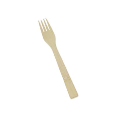 China 2020 Manufacture Disposable Eco-friendly Disposable Bamboo Cutlery Set With Fork Spoon Knife 170mm for sale