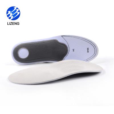 China Plantar Fasciitis Arch Support Genuine Leather Orthotic Insole Flat Feet Insole for sale