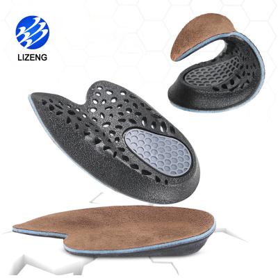 China Arch support & Flat foot& Orthotic Honeycomb Heel Pad Arch Support Elastic Smell Absorber Shock Absorber Upper Half Insole for sale