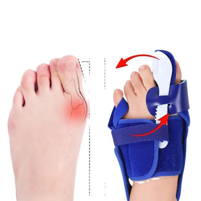 China Professional Orthopedic Hallux Valgus Corrector Tools PVC Bunion Toe Separator Bunion Corrector In Blue Color for sale