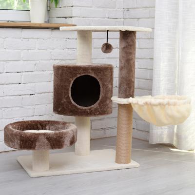 China Interactive Hand Wash Reading Room Removable Cover Toys Modern Design Large Cat Trees for sale