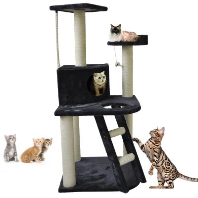 China Wholesale Reliable Regular Bases Cat Scratching Tree For Kitten From Hand Wash Factory for sale