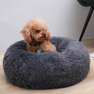 China Breathable Round Pet Bed Breathable Indoor Round Dog Bed Soft Night Pet Couch for sale