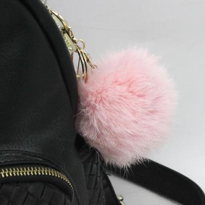 China Auto Upholstery Highly Recommend Key Chain Fur Puff Ball For Bag Purse for sale