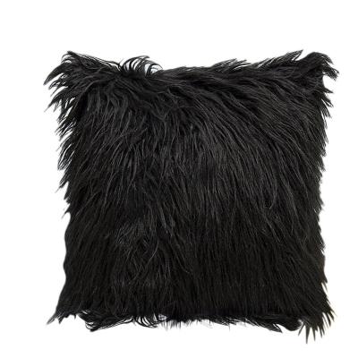 China Good Handfeeling Modern Home Decor 18inch Faux Fur Cushion Cover With 2.4 Inch Hair for sale