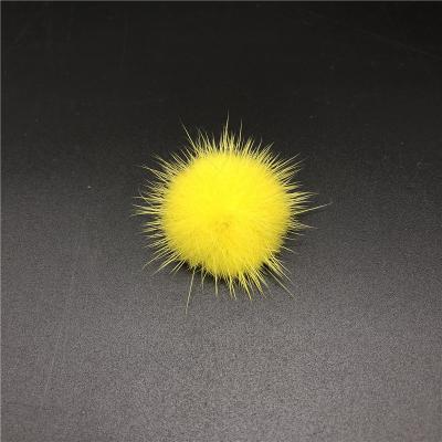 China Soft Hand Feeling Wholesale 4cm Mink Fur Ball For Garment Travel for sale