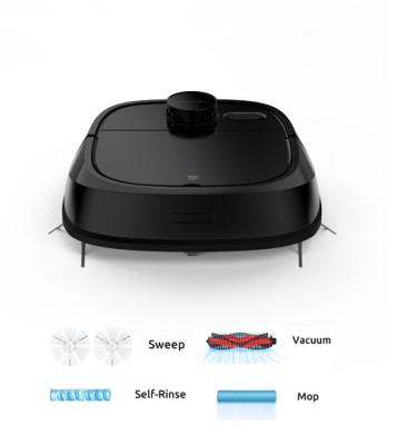 China tecbot M1 4000Pa LDS Self Mopping Mop Rinsing Multifunctional Sweeping Robot Integrated Automatic Wiping Vacuum Cleaner for sale