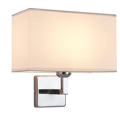 China Modern White Beige Wall Lamp Black Fabric Shade Wall Light Individual Building for sale