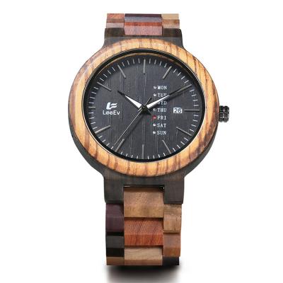 China 2020 Hot Products Wholesale Products Mens Wooden Watch Band Day/Date 2020 Wooden Watch Custom Brand for sale