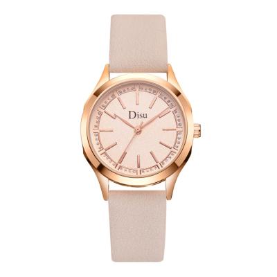 China Popular Lady Watch Custom Logo Minimalist Genuine Leather Women's Watches Fashion Quartz Simple Luxury Wristwatches for sale