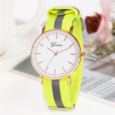 China Hot Sale High Quality Unisex Quartz Watches Water Resistant Strap Luxury Luminous Nylon Watch For Night Running for sale