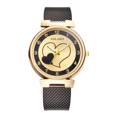 China Hot Fashion Love Pattern Dial PVC Watch Strap Wrist Watch ALLOY Products Quartz Watch Unisex Quartz Watch for sale