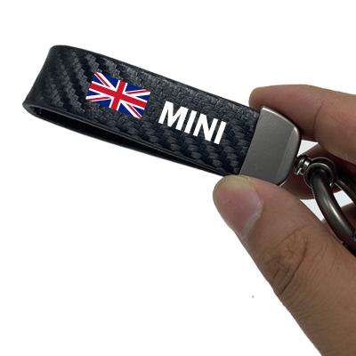 China PU Car Key Bag Key Chain PU Leather Key Chain Key Holder For Daihatsu Acura Mitsubishi Dodge GMC Ssangyong BMW M SLINE Datsun for sale