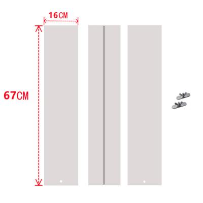 China 3 PCS Window Partition Air Conditioning Window Sealing Kit UV Resistant Plate for Floor to Ceiling Windows for sale