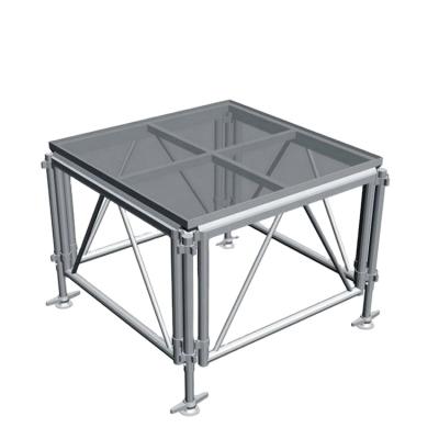 China Wedding Aluminum Movable Stage For Concert DJ Table Hotel School Wedding Show à venda