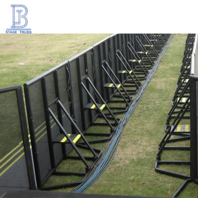 China Durable Outdoor Concert Crowd Crash Control Mojo Stage Barrier Aluminum Barrier for sale