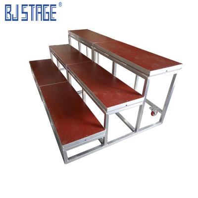 China Non-slip fixed choir stage aluminum alloy folding choir platform suitable for outdoor activities can be customized à venda