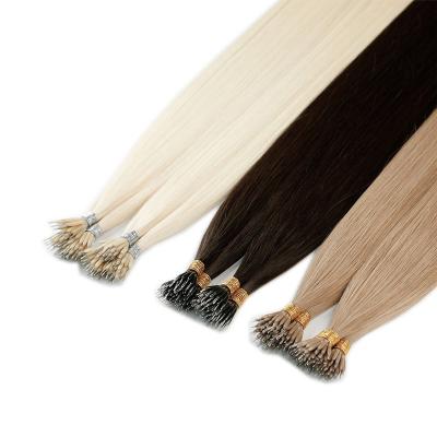 China Natural Appearance Fast Ship Cheap Price Nano Ring Hair Extension Remy Human Hair for sale