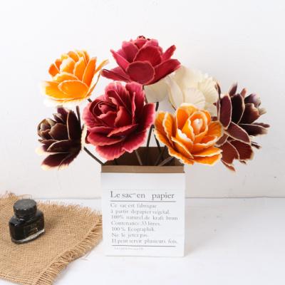 China Paintings Refurbish Vintage Peony Flowers Wedding Decoration Centerpiece Activity Wedding Home Decoration for sale