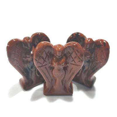 China China High Quality Rough Mahogany Obsidian Processing Angel Statue Sculpture For Sale for sale