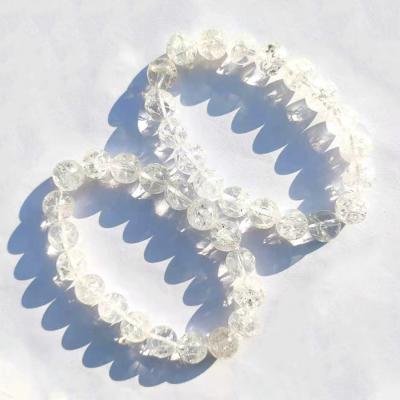 China China hot sale crystal bracelet split crystal beads processing clear split quartz bracelet for gifts for sale