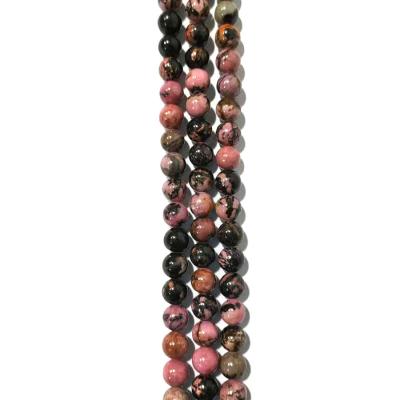 China China Beautiful Rhodochrosite Rough Stone Poloishing Beads Semi Finished Bracelet Used For Processing for sale