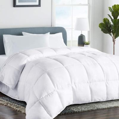 China 100% Hotel Quality Microfiber Polyester White Comforter Insert White Home Comforter With Customized Package for sale