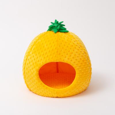 China Sustainable Anti Worry Pineapple Cozy Pet House for sale