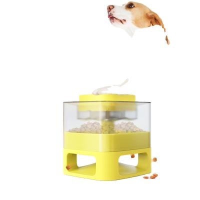 China Automatic Interactive Toys Dog Cat Feeder Automatic Dry Dog Food Dispenser Treat Puzzle Toy for sale