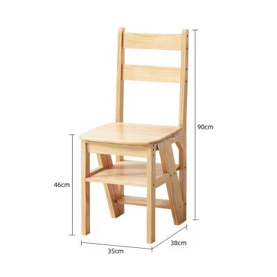 China Folding Ladders Sinoyurt Library Folding Step Ladder Bamboo Chair for sale