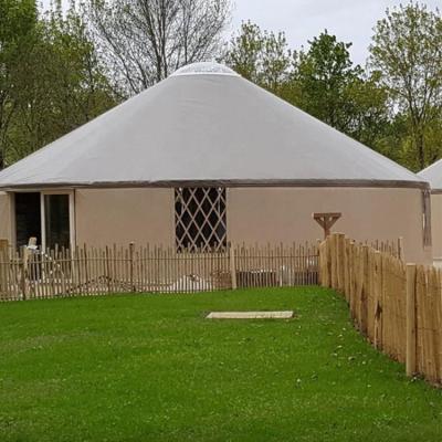 China Extended type wrought iron for garden house movable mongolian homes modern luxury Mongolia yurt for sale