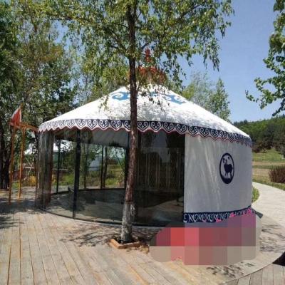 China Extended Type Aluminum Frame With Bathroom Mobile Home Mongolian Homes Modern Luxury Mongolia yurt for sale