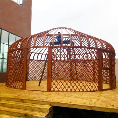 China Large Size Sinoyurt Mongolian Luxury Extended Yurt Type With Loft for sale