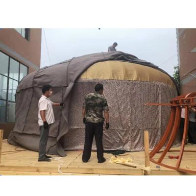 China Sinoyurt Big Size Giant Inflatable Extended Type Yurt With Loft for sale